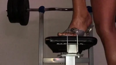 Cum Load on Feet in Stilettos Lac Corsage Cock Ring Bondage