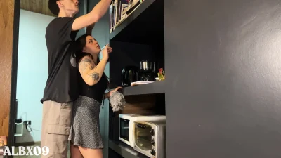 I support all the dick to the girl who cleans and likes it