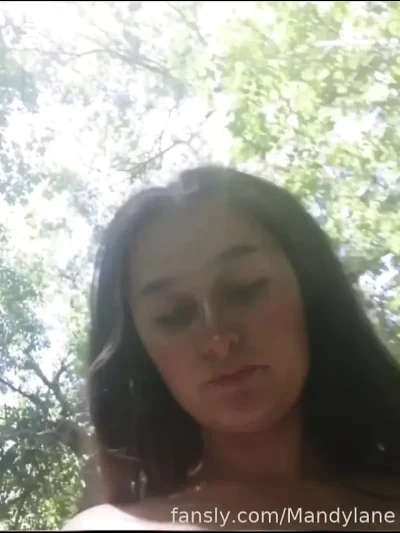 I’m just a naughty naked girl alone in the woods