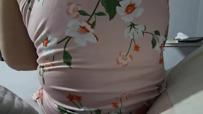 Step mom without panties under mini dress handjob step son dick