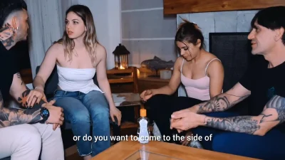 Swinger party among friends. hard and a lot in their faces